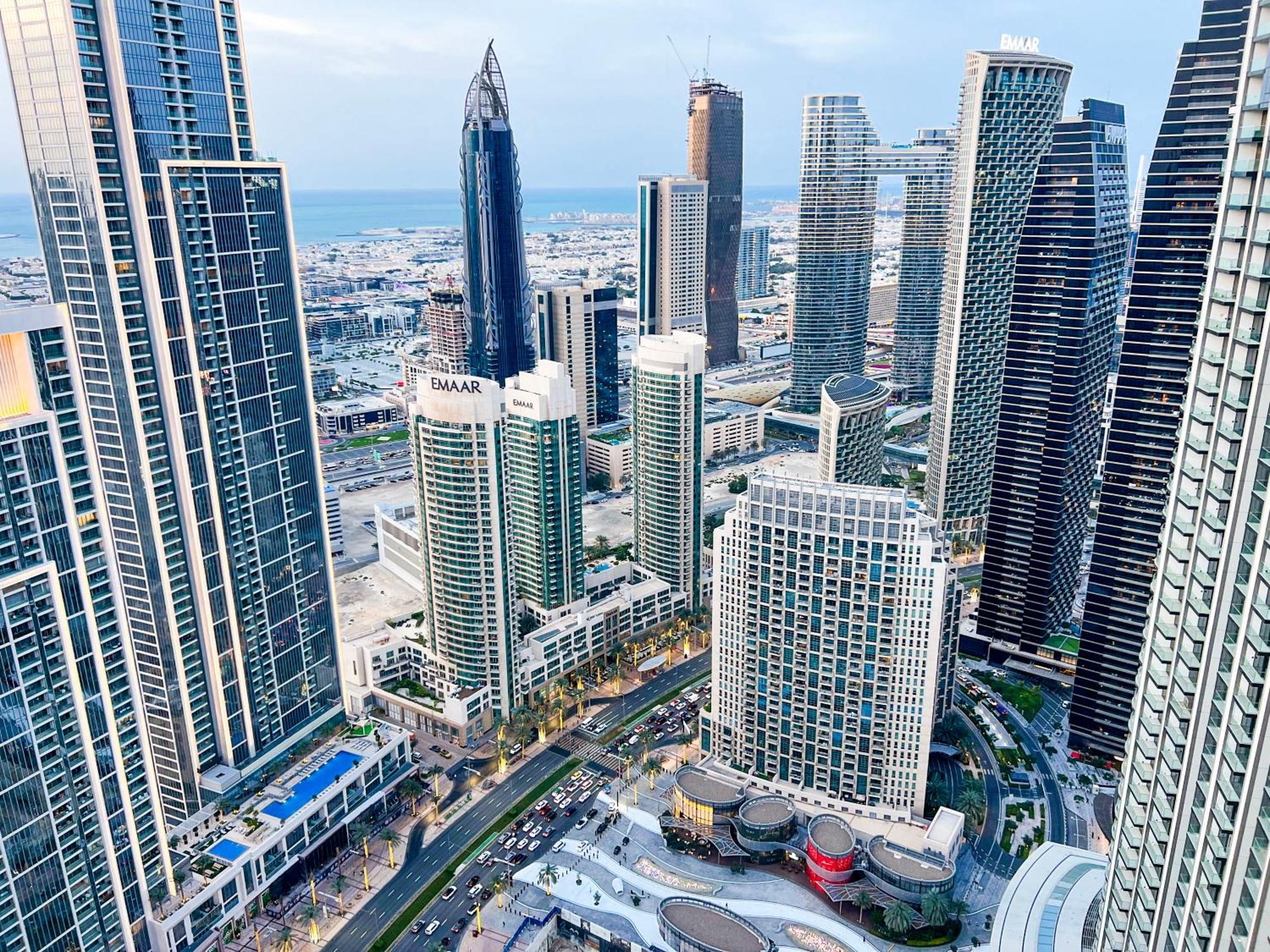 Downtown Luxury - Stunning Burj Khalifa & Sea View - 5 Minutes Walk To Dubai Mall Kültér fotó
